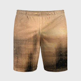 Мужские шорты спортивные с принтом Песочные тени ,  |  | Тематика изображения на принте: 