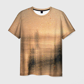 Мужская футболка 3D с принтом Песочные тени , 100% полиэфир | прямой крой, круглый вырез горловины, длина до линии бедер | Тематика изображения на принте: 