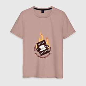 Мужская футболка хлопок с принтом Скорость, огонь моя стихия в Санкт-Петербурге, 100% хлопок | прямой крой, круглый вырез горловины, длина до линии бедер, слегка спущенное плечо. | 