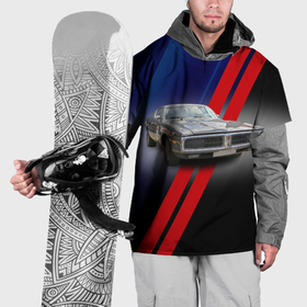 Накидка на куртку 3D с принтом Американский маслкар Dodge Charger , 100% полиэстер |  | 
