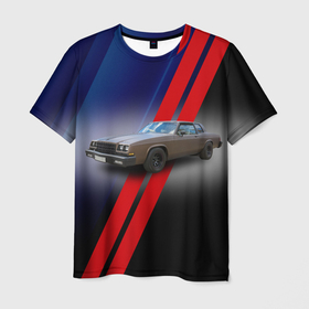 Мужская футболка 3D с принтом Американский автомобиль 1980 года Buick LeSabre в Курске, 100% полиэфир | прямой крой, круглый вырез горловины, длина до линии бедер | 
