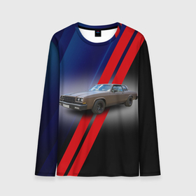Мужской лонгслив 3D с принтом Американский автомобиль 1980 года Buick LeSabre в Кировске, 100% полиэстер | длинные рукава, круглый вырез горловины, полуприлегающий силуэт | 