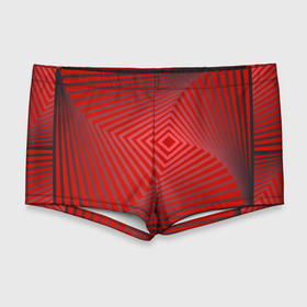 Мужские купальные плавки 3D с принтом Орнамент из красных линий , Полиэстер 85%, Спандекс 15% |  | Тематика изображения на принте: 