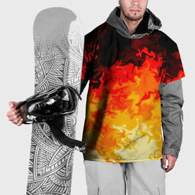 Накидка на куртку 3D с принтом Бушующие языки пламени в Курске, 100% полиэстер |  | Тематика изображения на принте: 