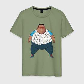 Мужская футболка хлопок с принтом Fat Westbrook , 100% хлопок | прямой крой, круглый вырез горловины, длина до линии бедер, слегка спущенное плечо. | 