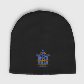 Мужская шапка демисезонная с принтом Inter Milan fans club в Петрозаводске,  |  | 