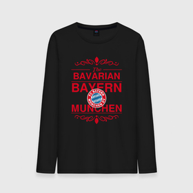 Мужской лонгслив хлопок с принтом Bavarian Bayern в Кировске, 100% хлопок |  | 