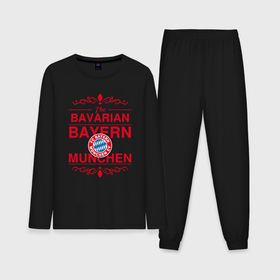 Мужская пижама с лонгсливом хлопок с принтом Bavarian Bayern ,  |  | 