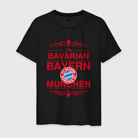 Мужская футболка хлопок с принтом Bavarian Bayern , 100% хлопок | прямой крой, круглый вырез горловины, длина до линии бедер, слегка спущенное плечо. | 