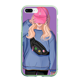 Чехол для iPhone 7Plus/8 Plus матовый с принтом Casual style girl в Тюмени, Силикон | Область печати: задняя сторона чехла, без боковых панелей | 