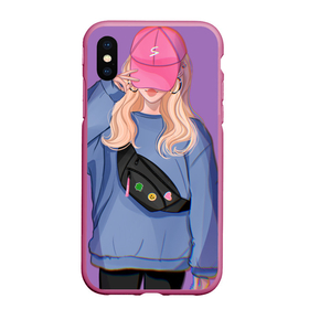 Чехол для iPhone XS Max матовый с принтом Casual style girl в Тюмени, Силикон | Область печати: задняя сторона чехла, без боковых панелей | 