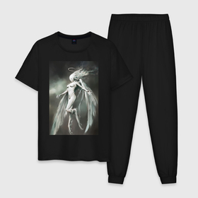 Мужская пижама хлопок с принтом Дева фантастика в Петрозаводске, 100% хлопок | брюки и футболка прямого кроя, без карманов, на брюках мягкая резинка на поясе и по низу штанин
 | 