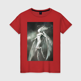 Женская футболка хлопок с принтом Дева фантастика в Екатеринбурге, 100% хлопок | прямой крой, круглый вырез горловины, длина до линии бедер, слегка спущенное плечо | 