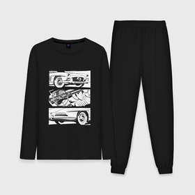 Мужская пижама с лонгсливом хлопок с принтом Mercedes Benz 300SL Roadster V2 ,  |  | 