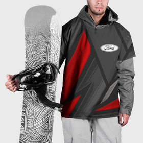 Накидка на куртку 3D с принтом Ford sports racing в Кировске, 100% полиэстер |  | 