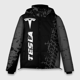 Мужская зимняя куртка 3D с принтом Tesla speed на темном фоне со следами шин: по вертикали в Петрозаводске, верх — 100% полиэстер; подкладка — 100% полиэстер; утеплитель — 100% полиэстер | длина ниже бедра, свободный силуэт Оверсайз. Есть воротник-стойка, отстегивающийся капюшон и ветрозащитная планка. 

Боковые карманы с листочкой на кнопках и внутренний карман на молнии. | Тематика изображения на принте: 