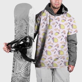 Накидка на куртку 3D с принтом Лимоны паттерн в Екатеринбурге, 100% полиэстер |  | Тематика изображения на принте: 