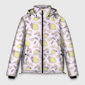 Мужская зимняя куртка 3D с принтом Лимоны паттерн в Курске, верх — 100% полиэстер; подкладка — 100% полиэстер; утеплитель — 100% полиэстер | длина ниже бедра, свободный силуэт Оверсайз. Есть воротник-стойка, отстегивающийся капюшон и ветрозащитная планка. 

Боковые карманы с листочкой на кнопках и внутренний карман на молнии. | 