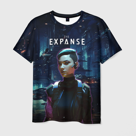 Мужская футболка 3D с принтом The expanse   a telltale series в Санкт-Петербурге, 100% полиэфир | прямой крой, круглый вырез горловины, длина до линии бедер | 