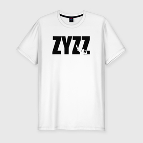 Мужская футболка хлопок Slim с принтом Zyzz legend в Екатеринбурге, 92% хлопок, 8% лайкра | приталенный силуэт, круглый вырез ворота, длина до линии бедра, короткий рукав | Тематика изображения на принте: 