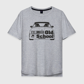 Мужская футболка хлопок Oversize с принтом BMW old school в Петрозаводске, 100% хлопок | свободный крой, круглый ворот, “спинка” длиннее передней части | Тематика изображения на принте: 