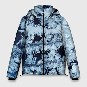 Мужская зимняя куртка 3D с принтом Зима снежинки в Новосибирске, верх — 100% полиэстер; подкладка — 100% полиэстер; утеплитель — 100% полиэстер | длина ниже бедра, свободный силуэт Оверсайз. Есть воротник-стойка, отстегивающийся капюшон и ветрозащитная планка. 

Боковые карманы с листочкой на кнопках и внутренний карман на молнии. | Тематика изображения на принте: 
