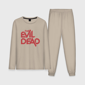 Мужская пижама с лонгсливом хлопок с принтом The Evil Dead в Кировске,  |  | Тематика изображения на принте: 