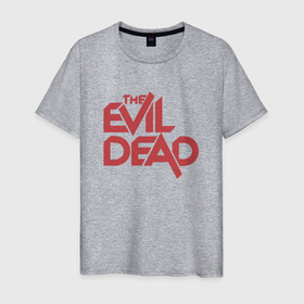 Мужская футболка хлопок с принтом The Evil Dead в Новосибирске, 100% хлопок | прямой крой, круглый вырез горловины, длина до линии бедер, слегка спущенное плечо. | 