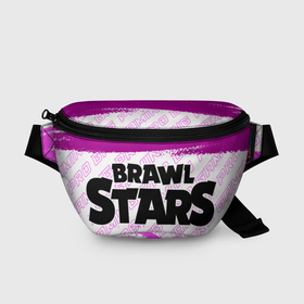 Поясная сумка 3D с принтом Brawl Stars pro gaming: надпись и символ в Петрозаводске, 100% полиэстер | плотная ткань, ремень с регулируемой длиной, внутри несколько карманов для мелочей, основное отделение и карман с обратной стороны сумки застегиваются на молнию | 