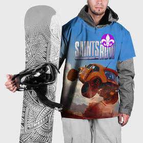 Накидка на куртку 3D с принтом Saints Row   extreme driving   shooter в Новосибирске, 100% полиэстер |  | Тематика изображения на принте: 