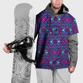 Накидка на куртку 3D с принтом Телец: знак зодиака и орнамент в Тюмени, 100% полиэстер |  | Тематика изображения на принте: 