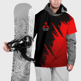 Накидка на куртку 3D с принтом Mitsubishi red   red sport , 100% полиэстер |  | Тематика изображения на принте: 