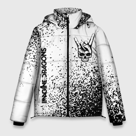 Мужская зимняя куртка 3D с принтом Imagine Dragons и рок символ на светлом фоне в Екатеринбурге, верх — 100% полиэстер; подкладка — 100% полиэстер; утеплитель — 100% полиэстер | длина ниже бедра, свободный силуэт Оверсайз. Есть воротник-стойка, отстегивающийся капюшон и ветрозащитная планка. 

Боковые карманы с листочкой на кнопках и внутренний карман на молнии. | 