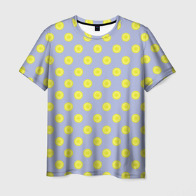 Мужская футболка 3D с принтом Одуванчики нежные , 100% полиэфир | прямой крой, круглый вырез горловины, длина до линии бедер | 