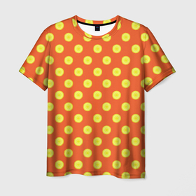 Мужская футболка 3D с принтом Одуванчики яркие , 100% полиэфир | прямой крой, круглый вырез горловины, длина до линии бедер | 