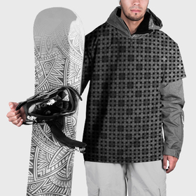 Накидка на куртку 3D с принтом Черно белый геометрический градиентный узор в Курске, 100% полиэстер |  | Тематика изображения на принте: 