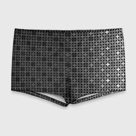 Мужские купальные плавки 3D с принтом Черно белый геометрический градиентный узор в Курске, Полиэстер 85%, Спандекс 15% |  | 