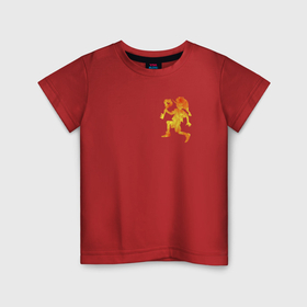 Детская футболка хлопок с принтом Буратино с золотым ключиком в Кировске, 100% хлопок | круглый вырез горловины, полуприлегающий силуэт, длина до линии бедер | 