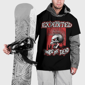Накидка на куртку 3D с принтом Exploited   punks not dead , 100% полиэстер |  | 