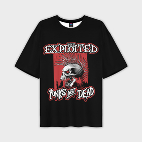 Мужская футболка oversize 3D с принтом Exploited   punks not dead в Кировске,  |  | Тематика изображения на принте: 