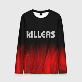 Мужской лонгслив 3D с принтом The Killers red plasma в Петрозаводске, 100% полиэстер | длинные рукава, круглый вырез горловины, полуприлегающий силуэт | 