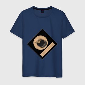 Мужская футболка хлопок с принтом Перерыв на кофе , 100% хлопок | прямой крой, круглый вырез горловины, длина до линии бедер, слегка спущенное плечо. | 