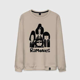 Мужской свитшот хлопок с принтом Ramones панк рок группа , 100% хлопок |  | 