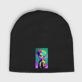 Мужская шапка демисезонная с принтом Bart Simpson   pop art в Курске,  |  | Тематика изображения на принте: 