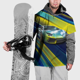 Накидка на куртку 3D с принтом Суперкар Lamborghini Reventon , 100% полиэстер |  | 