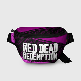 Поясная сумка 3D с принтом Red Dead Redemption pro gaming: надпись и символ в Кировске, 100% полиэстер | плотная ткань, ремень с регулируемой длиной, внутри несколько карманов для мелочей, основное отделение и карман с обратной стороны сумки застегиваются на молнию | 