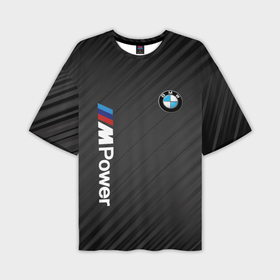 Мужская футболка oversize 3D с принтом BMW power m в Екатеринбурге,  |  | 