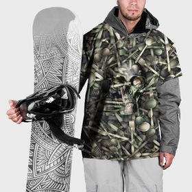 Накидка на куртку 3D с принтом Голодный камуфляж в Санкт-Петербурге, 100% полиэстер |  | 