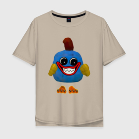 Мужская футболка хлопок Oversize с принтом Хагги Вагги Chicken   Chicken Gun , 100% хлопок | свободный крой, круглый ворот, “спинка” длиннее передней части | 
