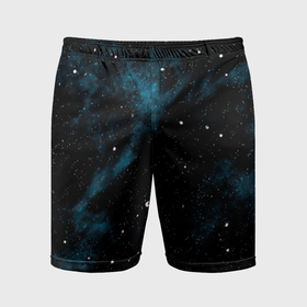 Мужские шорты спортивные с принтом Мрачная галактика в Петрозаводске,  |  | 
